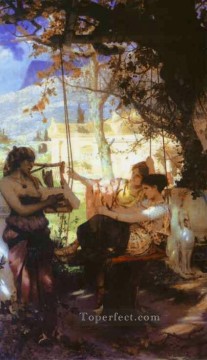Canción de una esclava polaco griego romano Henryk Siemiradzki Pinturas al óleo